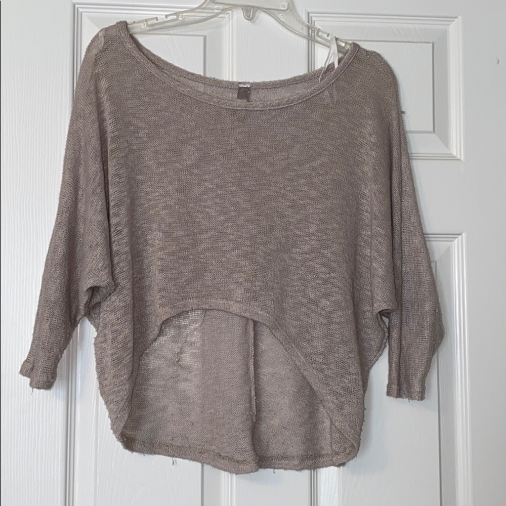 3/4 sweater crop top